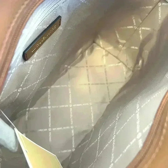 Michael Kors Purse & Wallet Jet Set Travel Tote Double Pocket Brown Signature MK - Picture 8 of 12